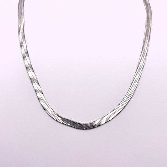 Simi Silver Herringbone Necklace