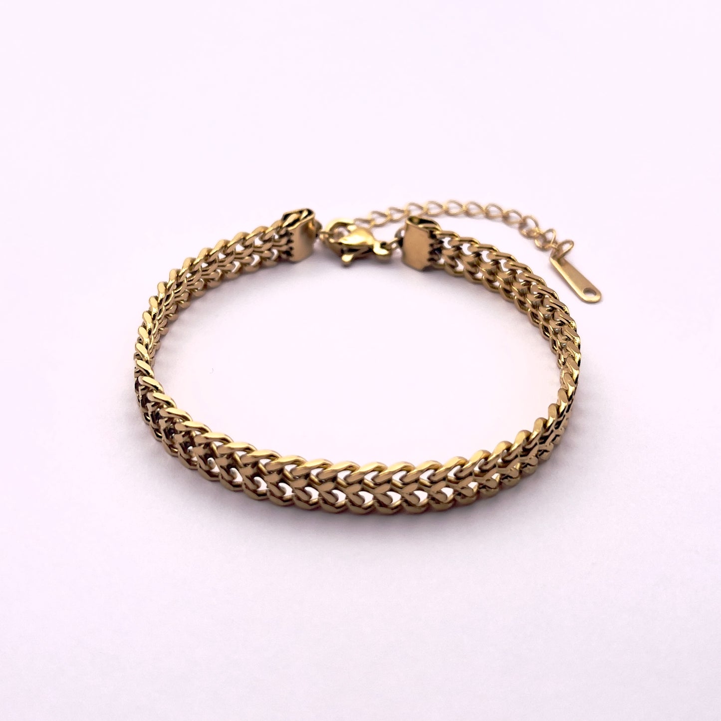 Oses Gold Double Link Bracelet