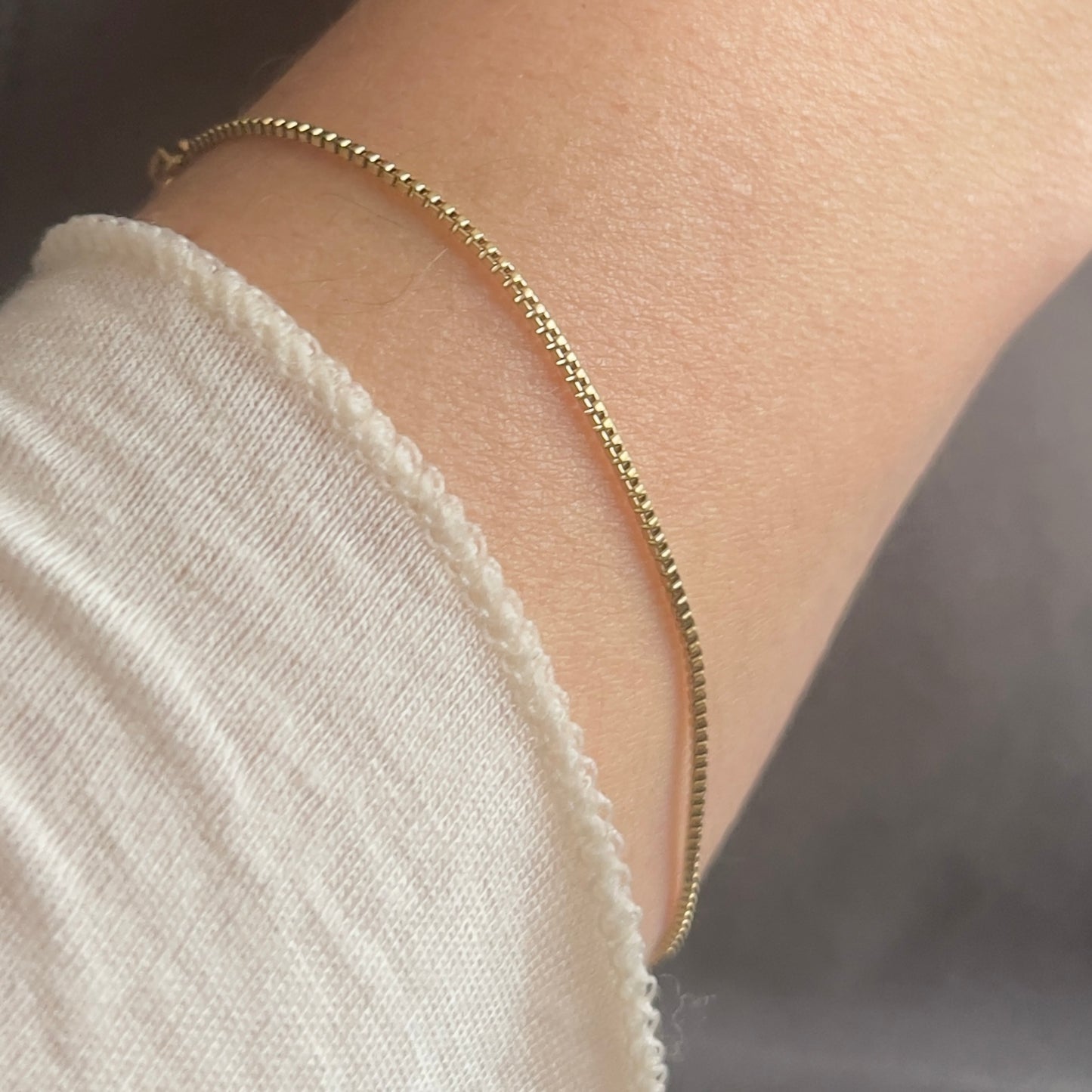 Itri Thin Gold Link Bracelet