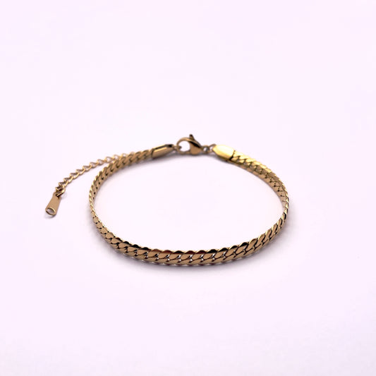 Diou Gold Snake Scale Bracelet