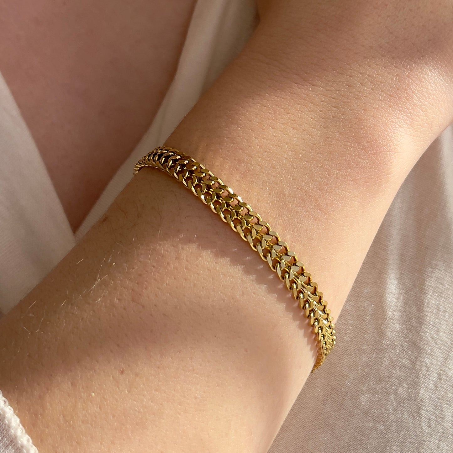 Oses Gold Double Link Bracelet